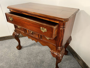 A Carved Mahogany Philadelphia Chippendale Style Lowboy