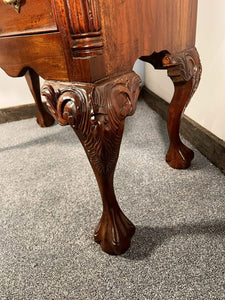 A Carved Mahogany Philadelphia Chippendale Style Lowboy