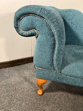 Load image into Gallery viewer, A Chaise Longue Window Seat Upholstered In Fabulous Rich Fabric