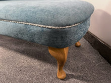 Load image into Gallery viewer, A Chaise Longue Window Seat Upholstered In Fabulous Rich Fabric