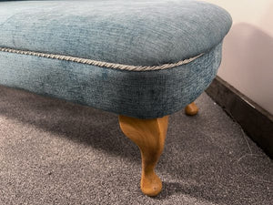 A Chaise Longue Window Seat Upholstered In Fabulous Rich Fabric