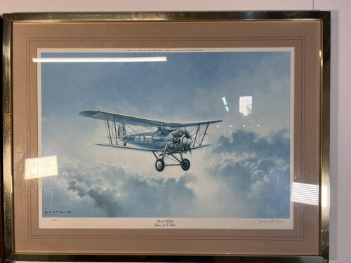 A Bristol Bulldog By Barrie Clark Limited Edition Pencil Signed Painting