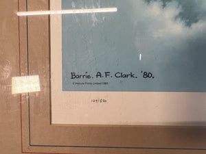 A Bristol Bulldog By Barrie Clark Limited Edition Pencil Signed Painting