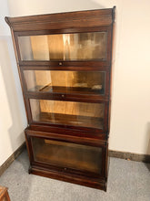Load image into Gallery viewer, Antique Mahogany Globe Wernicke Style Bookcase