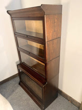 Load image into Gallery viewer, Antique Mahogany Globe Wernicke Style Bookcase