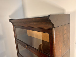 Antique Mahogany Globe Wernicke Style Bookcase