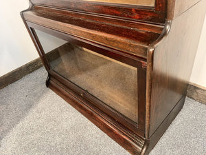 Antique Mahogany Globe Wernicke Style Bookcase