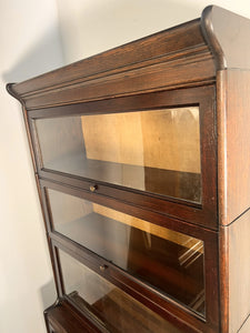 Antique Mahogany Globe Wernicke Style Bookcase