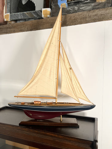 A Vintage America's Cup Racing Yacht In Large Scale