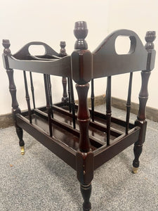A Regency Style Canterbury Antique Book Stand Period Mahogany
