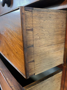 A Victorian Antique Bow Front Chest Of Drawers With Stunning Inlay Work