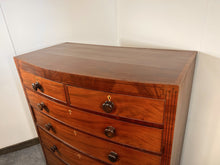 Load image into Gallery viewer, A Victorian Antique Bow Front Chest Of Drawers With Stunning Inlay Work