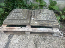 Load image into Gallery viewer, Two Matching Pairs Of Antique Hand Cut Stepped Stone Finials Or Pillar Caps