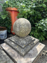 Load image into Gallery viewer, Two Matching Pairs Of Antique Hand Cut Stepped Stone Finials Or Pillar Caps