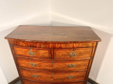 Load image into Gallery viewer, An Empire Bow Front Five Drawer Chest With Rope Turned Columns
