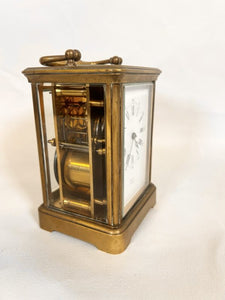 A Brass Carriage Clock Made By Richard Hardy Of Newark C.1825