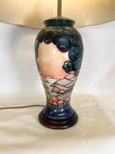 Load image into Gallery viewer, William John Moorcroft Pottery Cluny Pattern Table Lamp Designed By The Legendary Sally Tuffin