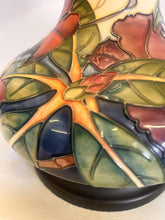 Load image into Gallery viewer, A Moorcroft Pottery Table Lamp Of Squat Baluster Form With Fantastic Colour