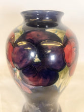 Load image into Gallery viewer, A lovely William Moorcroft Pansy Vase Circa 1915 In Great Condition