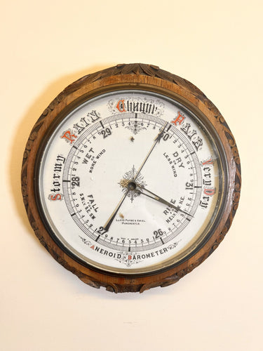 Large Antique Lloyd Payne And Amiel Aneroid Barometer
