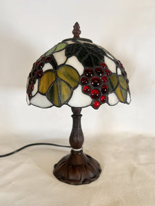 Tiffany Studios New York Style Light With Grapes And Vine Leaves