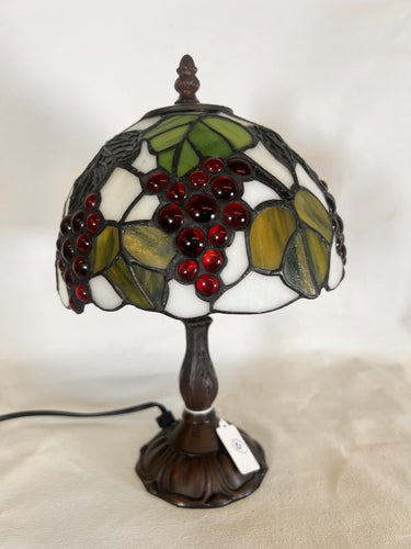 Tiffany Studios New York Style Light With Grapes And Vine Leaves
