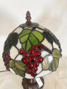 Tiffany Studios New York Style Light With Grapes And Vine Leaves