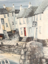Load image into Gallery viewer, Anchored At The Quay By Ruth Parker Beautifully Mounted And Framed Under Glass