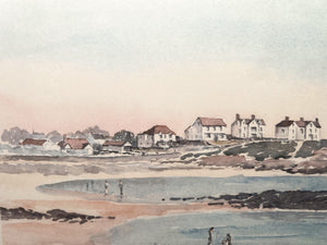 Gwyneth Ryder Signed Print '' Treasddur bay Isle Of Anglesey North Wales