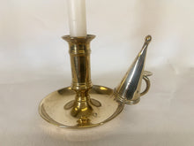 Load image into Gallery viewer, Vintage Brass Chamberstick Complete With Snuffer
