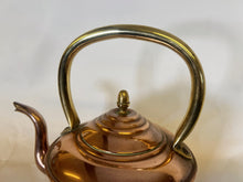 Load image into Gallery viewer, An Antique Smaller Sized Fireside Victorian Kettle Made From English Copper