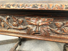 Load image into Gallery viewer, A Superb Hand Carved Oak Greenman Table Circa 1875 With Amazing Detail