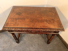 Load image into Gallery viewer, A Superb Hand Carved Oak Greenman Table Circa 1875 With Amazing Detail