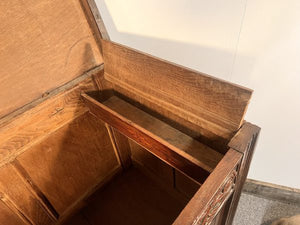 A William III Period Coffer Constructed From Richly Patinated Oak C. 1700