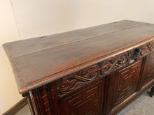 Load image into Gallery viewer, A William III Period Coffer Constructed From Richly Patinated Oak C. 1700