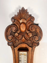 Load image into Gallery viewer, An Edwardian Oak Banjo Aneroid Wall Barometer By Stokes And Watson Manchester C.1880