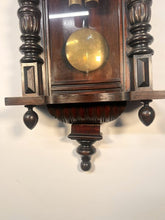 Load image into Gallery viewer, A 19th Century Walnut Cased Vienna Style Wall Clock With Twin Train Weight Driven Movement