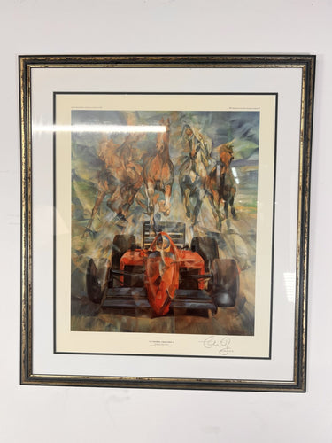 La Passione Limited Edition Ferrari Poster Pencil Signed By Chris Rea Lower Right
