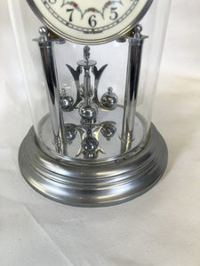Roma Germany Anniversary Clock Complete With Original Glass Dome