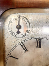 Load image into Gallery viewer, A Large Mahogany Mounted Striking Table Clock With Silvered Dial
