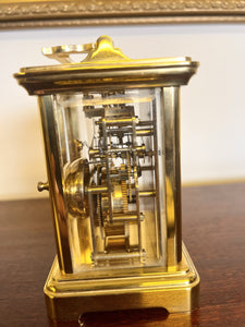 An English Brass Striking Carriage Clock By ‘Rapport Of London’ Circa 1920
