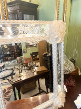 Load image into Gallery viewer, A Stunning Venetian Mirror With Etched And Cut Glass Decoration And Shaped Flowers To The Corners