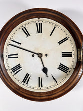 Load image into Gallery viewer, An immaculate large mahogany cased twin Fusee Striking wall clock housed in a mahogany case