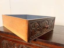 Load image into Gallery viewer, A Richly Patinated “Boarded Chest” With Small Proportions Having Elizabethan Deep Hold Carving