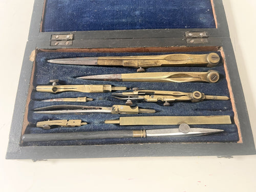 A Fine Victorian Magazine Case Of Drawing Instruments
