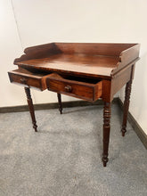 Load image into Gallery viewer, Antique Nineteenth Century Fine Quality Writing Table In Flame Mahogany