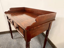 Load image into Gallery viewer, Antique Nineteenth Century Fine Quality Writing Table In Flame Mahogany