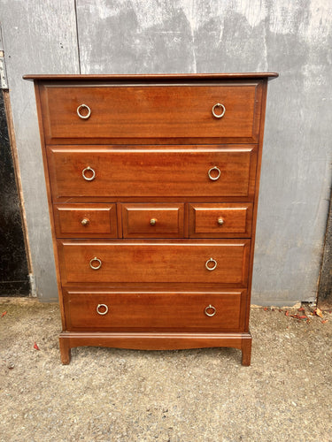 A Very Stylish Mid Century Stag Minstrel Tall Boy