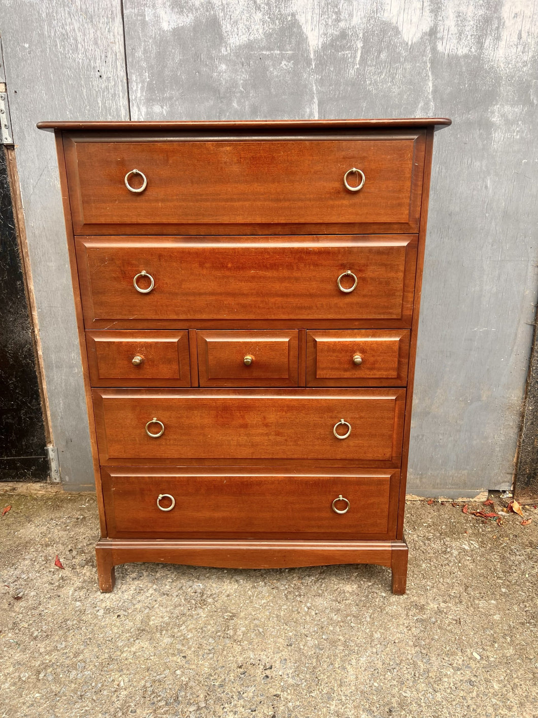 A Very Stylish Mid Century Stag Minstrel Tall Boy