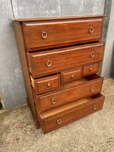 Load image into Gallery viewer, A Very Stylish Mid Century Stag Minstrel Tall Boy